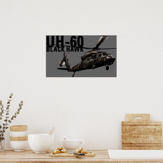 Black Hawk Poster (Keuken)