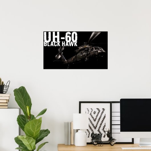 Black Hawk Poster (Thuiskantoor)