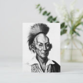Black Hawk ~ Sac Sauk Indian Chief Briefkaart (Staand voorkant)