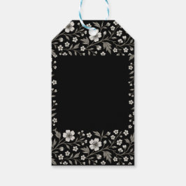 Black Hawthorn Floral Boundary Design Cadeaulabel