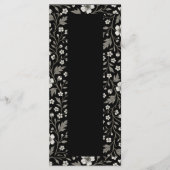 Black Hawthorn Floral Boundary Design Menu (Voorkant)