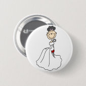 Black Hazard Bride Button (Voorkant /achterkant)