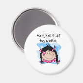 Black Hazard World's Best Big Sister Magneet (Voorkant / Achterkant)