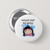 Black Hazard World's Best Big Sister Ronde Button 5,7 Cm (Voorkant /achterkant)