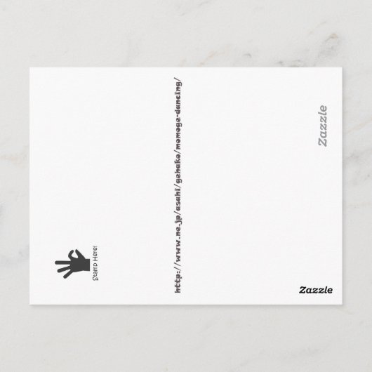 Black Head Caïque met Blueberry Briefkaart (Achterkant)