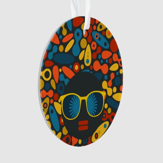 Black Head Woman #1 Ornament (voorkant)