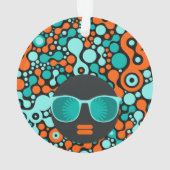 Black Head Woman #1 Ornament (achterkant)