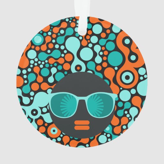 Black Head Woman #1 Ornament (achterkant)