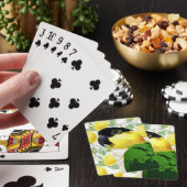 Black Headed Caïro Parrot Sweet Yellow Green Bird Pokerkaarten (Insitu)