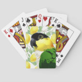 Black Headed Caïro Parrot Sweet Yellow Green Bird Pokerkaarten (Achterkant)