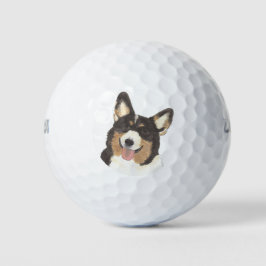 Black Headed Tricolor Corgi Golfballen