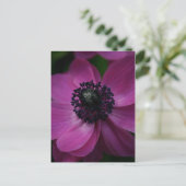 Black Heart 2 Floral Photography Briefkaart (Staand voorkant)