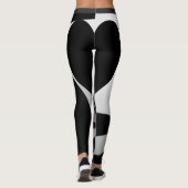 Black Heart Back Swirls Leggings (Achterkant)