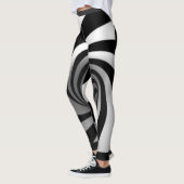 Black Heart Back Swirls Leggings (Links)