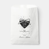 Black heart & Bow Made with love Bakery  Bedankzakje (Voorkant)