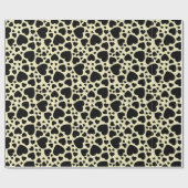 Black Heart Cluster Patroon Cadeaupapier (Vlak)