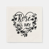 Black Heart Design Servet (Voorkant)