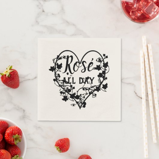 Black Heart Design Servet (Insitu)