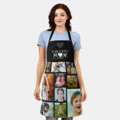 Black Heart Greatest Ma Ever Photo Collage Schort (Gedragen)