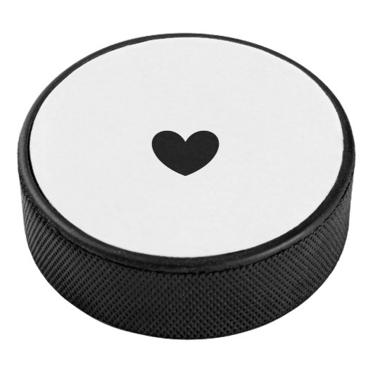 Black Heart Hockey Puck (3/4)