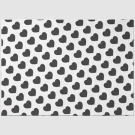 Black Heart Love Notes Grief Tissuepapier