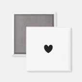 Black Heart Magnet (Voorkant / Achterkant)