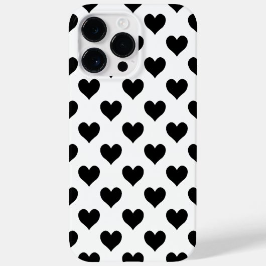 Black Heart Pattern Case-Mate iPhone Case (Achterkant)