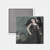 Black Heart Romance Magneet (Voorkant / Achterkant)