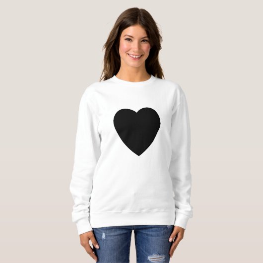 Black Heart Sweatshirt (Voorkant volledig)