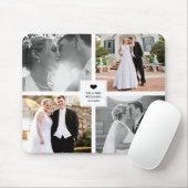 Black Heart Wedding Fotocollage Muismat (Met muis)