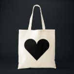 Black Heart Wedding Tote Bag<br><div class="desc">Dit is een mooie canvas tas voor liefhebbers met het afbeelding van zwart hart voor gewoon gehuwd en elke andere gelegenheid. Zelfs het kan met jouw naam of logo worden aangepast.</div>