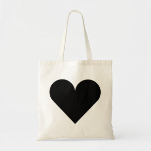 Black Heart Wedding Tote Bag