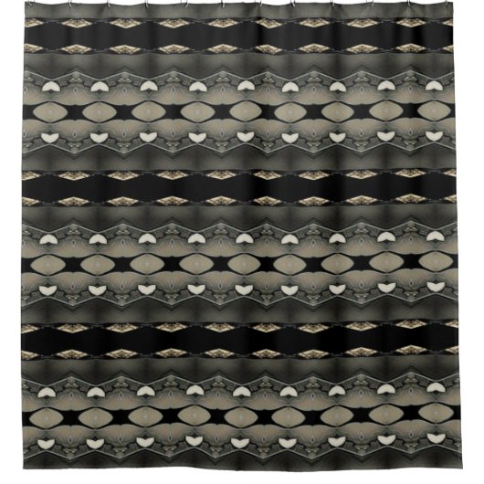 Black Hearted Douchegordijn (Voorkant)