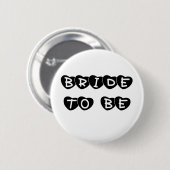 Black Hearts Bride Ronde Button 5,7 Cm (Voorkant /achterkant)