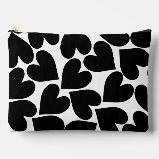 Black Hearts Cosmetic Bag Etui (Voorkant)