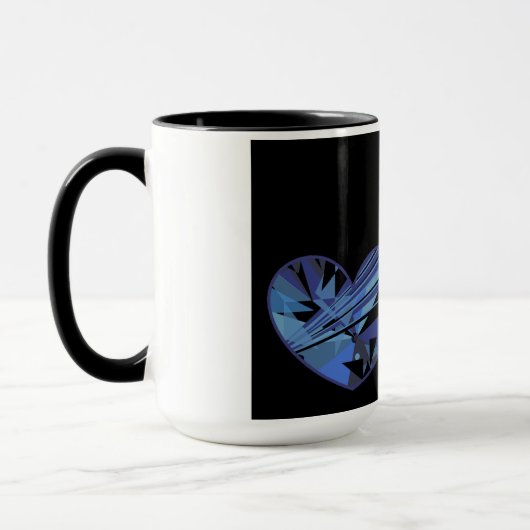 Black Hearts Cup Mok (Links)