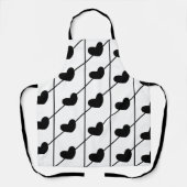 Black Hearts Stripes Pattern Schort (Voorkant)