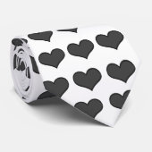 Black Hearts Stropdas (Opgerold)