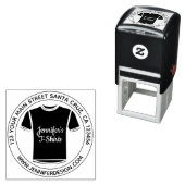 Black Heat Transfer Vinyl Business Shirt Zelfinktende Stempel (In situ)