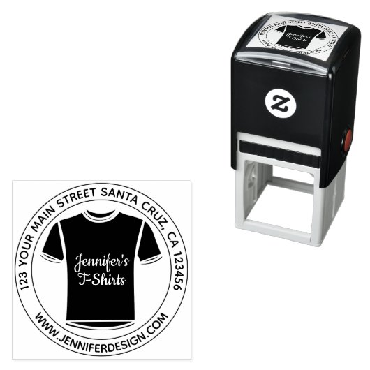 Black Heat Transfer Vinyl Business Shirt Zelfinktende Stempel (In situ)