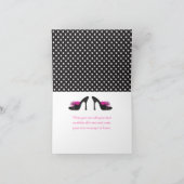 Black Heels Schoenen Verjaardagsfeest Kaart (Binnen)
