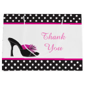 Black Heels Shoes met Black Polka Dots Groot Cadeauzakje (Voorkant)