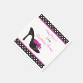 Black Heels Shoes met Black Polka Dots Servet (Hoek)