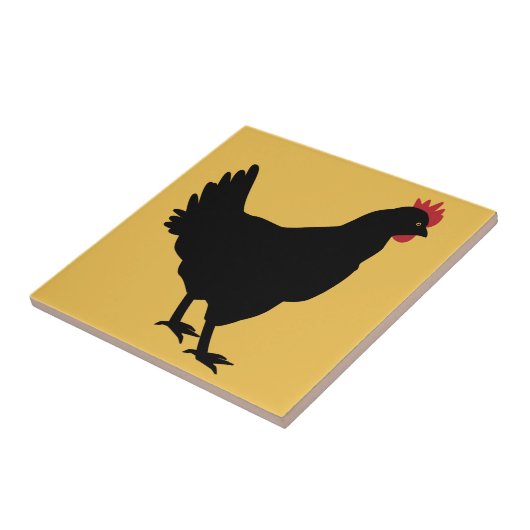 Black Hen Tegeltje (Zijkant)