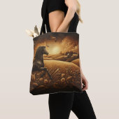 Black Hengst's Golden Run Tote Bag (Dichtbij)