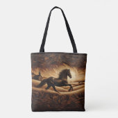 Black Hengst's Sunset Run Tote Bag (Achterkant)