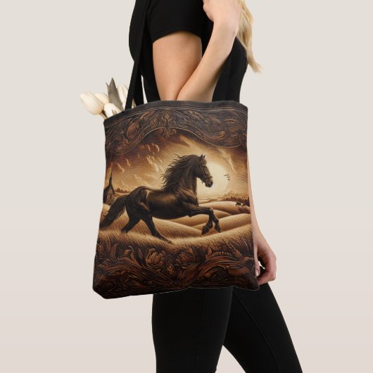 Black Hengst's Sunset Run Tote Bag (Dichtbij)