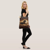 Black Hengst's Sunset Run Tote Bag (Op model)