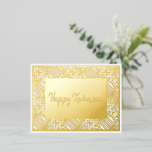 Black Heritage African American Holiday Kwanzaa Folie Feestdagen Briefkaart