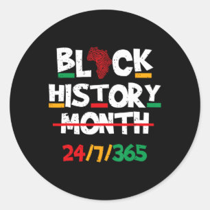 Black Heritage Black Geschiedenis Maand 247365 Tro Ronde Sticker